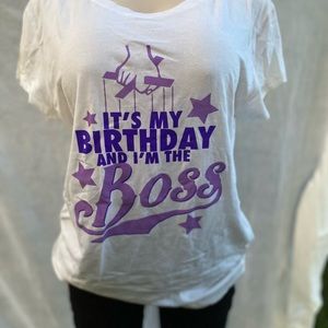 Brand New Women and Girls Logo Shirt “IT”S MY BIRTHDAY AND I”M THE BOSS.